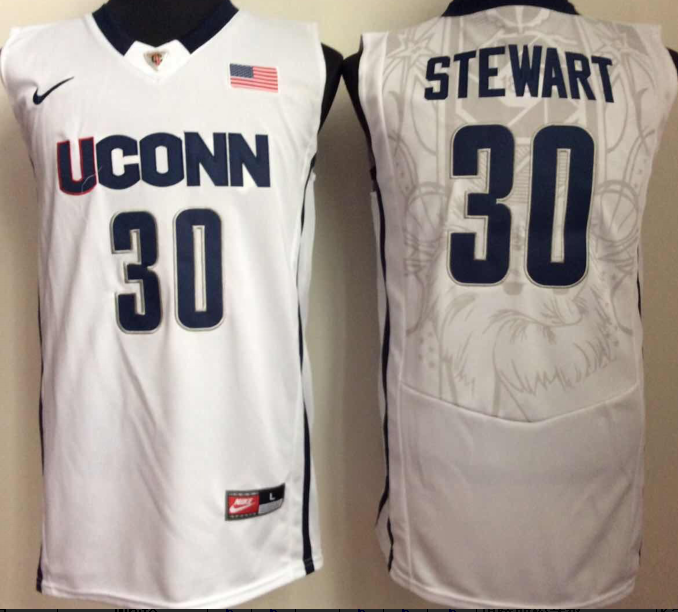 NCAA Men Uconn Huskies 30 White